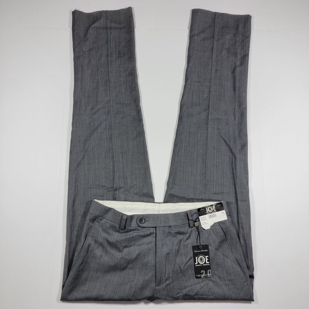 Joe Joseph Abbound Performance with Style Dress Pant Gray Size 32 Unfinished NEW